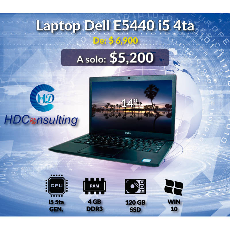 Laptop Dell E5440 Core i5 4ta 120 SSD 4RAM
